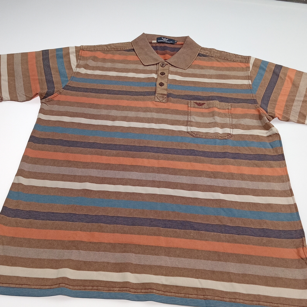 Giorgio Armani Polo size XXL color multi color